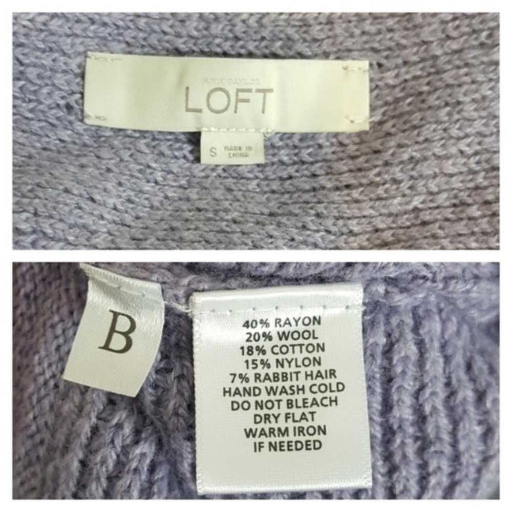 Like New LOFT Wool & Rabbit Knit Sweater - Picture 4 of 4